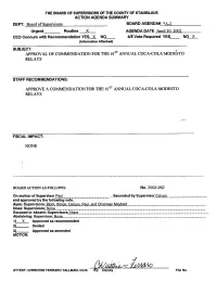 Board of Supervisors Agenda Item