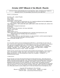 C:\Documents and Settings\Alan Smithee\My Documents\MOTM\Fluorite3.Wpd