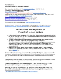 Emissions Powers WMCA Summit Launch PR 13 July