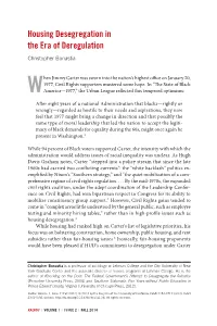 Housing Desegregation in the Era of Deregulation Christopher Bonastia