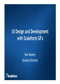 UI Design and Development with Scaleform Gfx