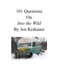 101 Questions on Into the Wild by Jon Krakauer