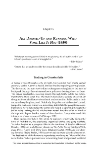 Chapter 5. All Dressed up and Running Wild: Some Like It Hot (1959)