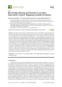 Knowledge Sharing and Transfer in an Open Innovation Context: Mapping Scientiﬁc Evolution