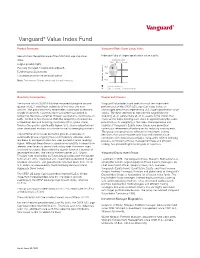 Vanguard® Value Index Fund
