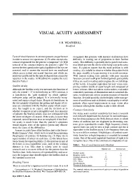 Visual Acuity Assessment
