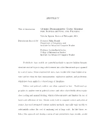 ABSTRACT Guided Probabilistic Topic Models for Agenda-Setting