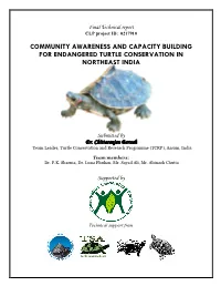 Community Awareness and Capacity Building for Endangered Turtle Conservation in Northeast India