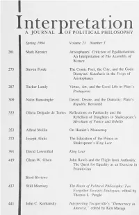 Interpretation: a Journal of Political Philosophy
