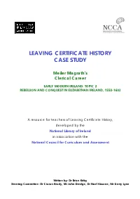 Leaving Certificate History Case Study