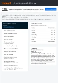 183 Bus Time Schedule & Line Route