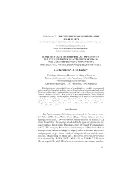 And a Description of a New Species, Rhodeus Colchicus, from West Transcaucasia