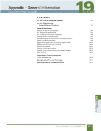 Appendix – General Information Ic21-Sect-19-Appendix New Naming Convention RENEWABLE ENERGY PRODUCTS 19 2) 1) Listed on Pages 19/2 and 19/3