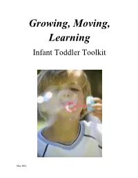 Growing, Moving, Learning – Infant Toddler Toolkit