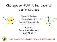 Integrating JFLAP Into the Classroom