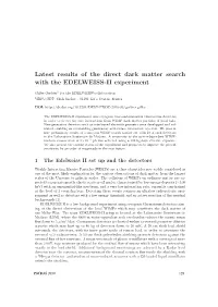 Latest Results of the Direct Dark Matter Search with the EDELWEISS-II Experiment