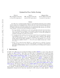 Optimal In-Place Suffix Sorting