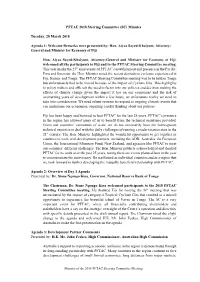 PFTAC 2018 Steering Committee (SC) Minutes