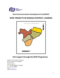 Rcdf Projects in Dokolo District, Uganda