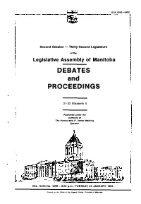 DEBATES and PROCEEDINGS