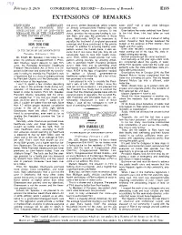 Extensions of Remarks E135 EXTENSIONS of REMARKS