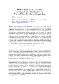 Mashers Fault and the Seismicity Anticipated to Be Stimulated by the Proposed Open Pit Mine at Olympic Dam