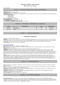 Material Safety Data Sheet Nitric Acid, Red Fuming ACC# 16540 Section 1 - Chemical Product and Company Identification