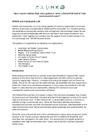 Open Mosaic Habitats High Value Guidance: When Is Brownfield Land of ‘High Environmental Value’?