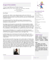 August Newsletter