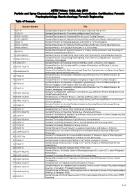 Forensic Sciences; Accreditation Certification; Forensic Psychophysiology; Nanotechnology; Forensic Engineering Table of Contents