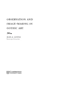 Observation and Image-Making in Gothic Art � JEAN A