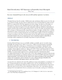 Rural Electrification: GEF Experience in Renewables-Based Microgrids Ming Yang 1