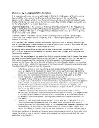 Statement by the Representative for Gabon It Is a Genuine Pleasure For