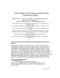 Active Galactic Nuclei Imaging Programs of the Radioastron Mission