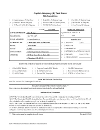 Capital Adequacy (E) Task Force RBC Proposal Form