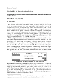 The Validity of Reconstruction Systems
