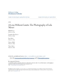 A Lens Without Limits: the Photography of Lida Moser