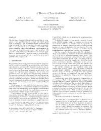 A Theory of Type Qualifiers