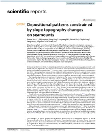 Depositional Patterns Constrained by Slope Topography Changes On