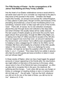 The Fifth Sunday of Easter - for the Congregations of St James' East Malling and Holy Trinity Larkfield