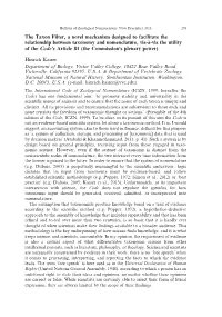 The Taxon Filter, a Novel Mechanism Designed to Facilitate the Relationship Between Taxonomy and Nomenclature, Vis-À-Vis the Ut