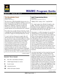 WAMC Program Guide April 2014 - Volume 20 Issue 4 up Jumped Spring!