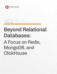 Beyond Relational Databases