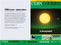 Digital Edition Welcome to the Digital Edition of the April 2016 Issue of CERN Courier