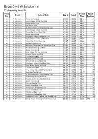 Div 3 W Sch Jun 4X- Timing Calculation Sheet.Xlsx