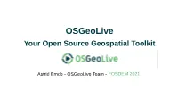 Osgeolive Your Open Source Geospatial Toolkit