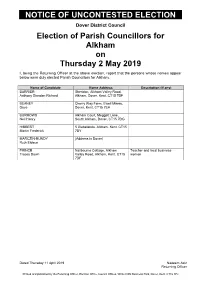 Parish Council (Uncontested)