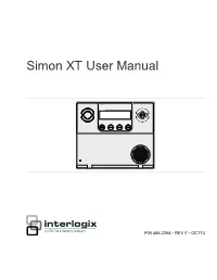 Simon XT User Manual