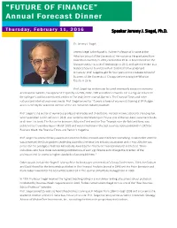 Speaker Jeremy J. Siegel, Ph.D