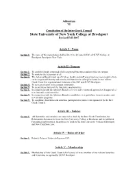 State University of New York College at Brockport Revised Fall 2007